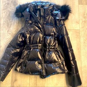 Zara shiny puffer down jacket coat
